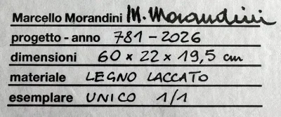 Morandini - Certificato Scultura derivata dal Logo realizzata per il 25mo anniversario di Aloise&Partners